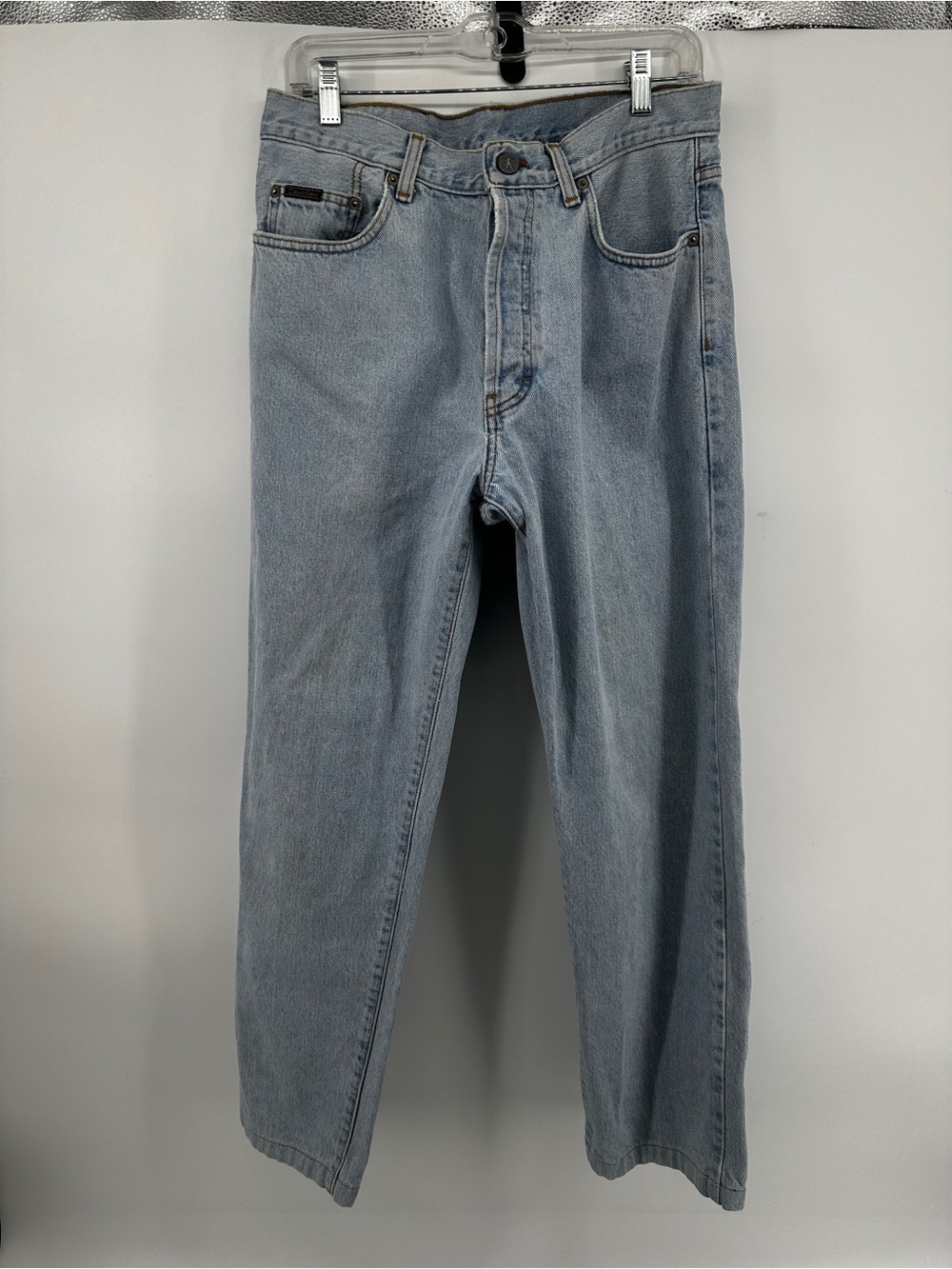 Calvin Klein VTG Y2K Heritage Streetwear Light Wash Straight-Leg Jeans Sz32